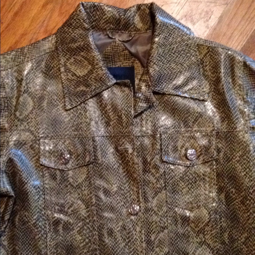 Antonio Paci Vintage Faux Snake skin jacket